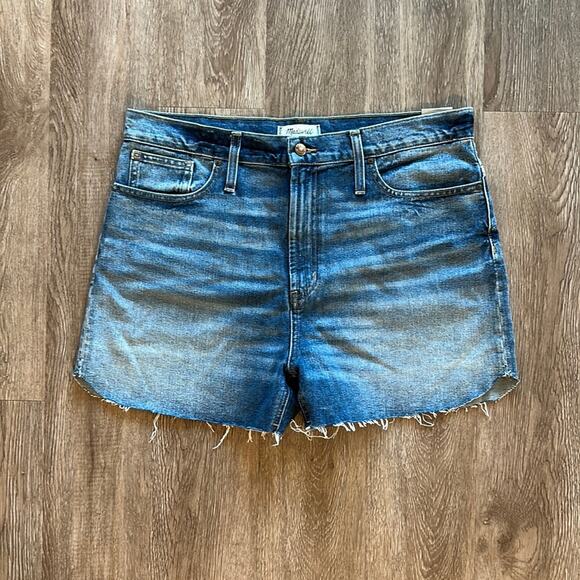 NWT Madewell The Perfect Jean Shorts Medium Wash Size 31 - Picture 1 of 6